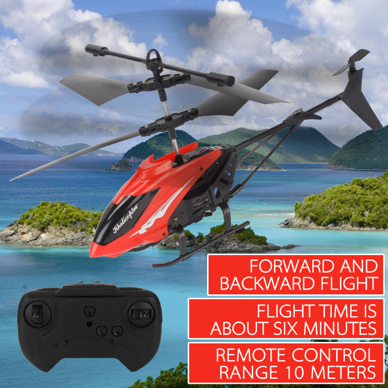 

Durable 23cm RC Helicopter 2CH 2 Channel Mini RC Drone With Gyro Crash Resistant RC aircraft Toys For Boy Kids Gift, Red