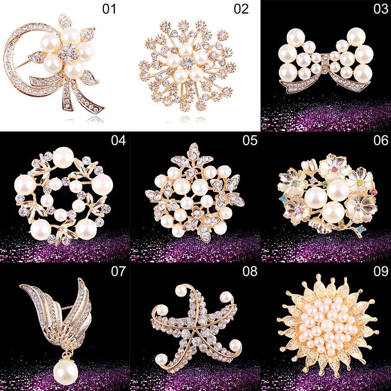 

Pins, Brooches Small Pearl Brooch Rhinestone Black Blue Eye Women Alloy Simulated Collar Pins Gifts