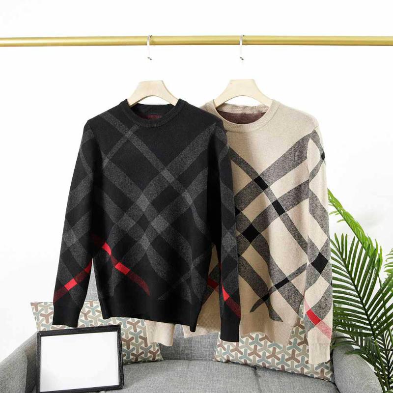 

Men's Sweaters Winter 2021 Business Casual Fashion Wool Round Collar, Gentleman's Classic Simple Versatile Ball Free Sweater, White;black