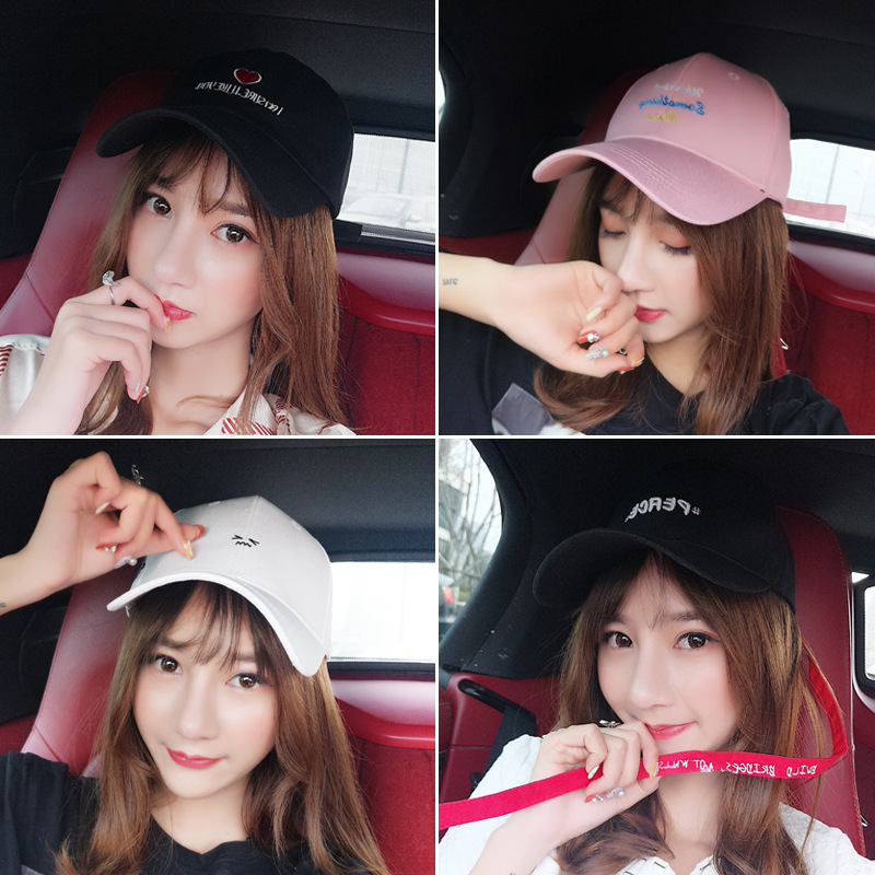 

Hats & Caps Korean Style Spring and Summer Baseball Mens Womens Casual All-Matching Sun Hat Alphabet Peaked rotection Fashi, Mb58-the most white