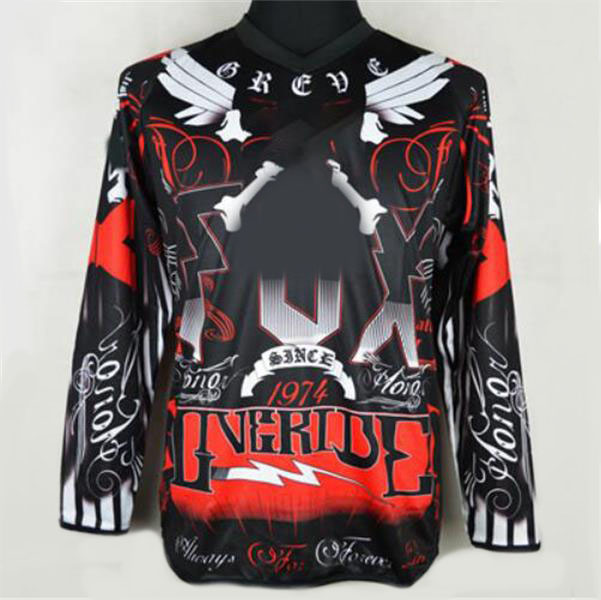 

Motorcycle downhill jersey, motocross racing suit long sleeves, polyester quick-drying T-shirt, the same style can be customized