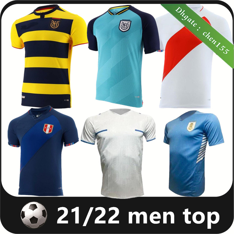 

2021 Copa America Uruguay soccer jerseys peru Ecuador CUEVA GUERRERO L.suarez Pervis Estupiñán F.Valverde Gonzalo Plata Michael N. Nández Estrada men football shirts, Uruguay home +patch
