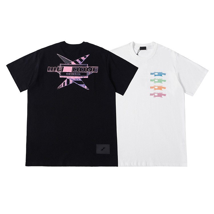 

Men's and women's T-shirt short sleeve, summer clothing lovers style, quality assurance, simple cool S-XXL longP58welldone, Black;white