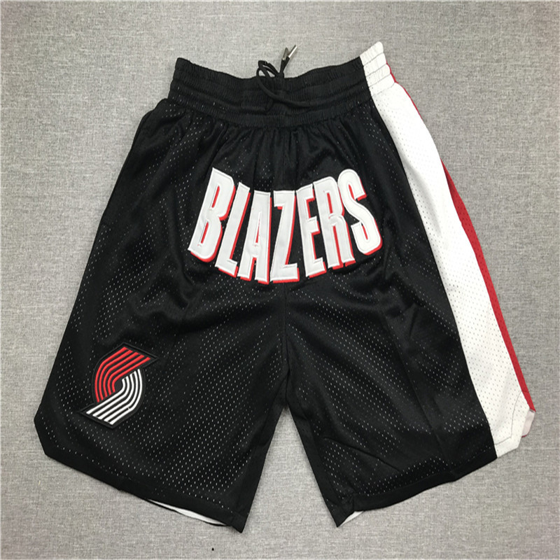 

PortlandTrailBasketball Shorts Mens 0 Lillard 3 McCollum 00 Anthony BlazersShorts 2021 City Black Edition White, As photo