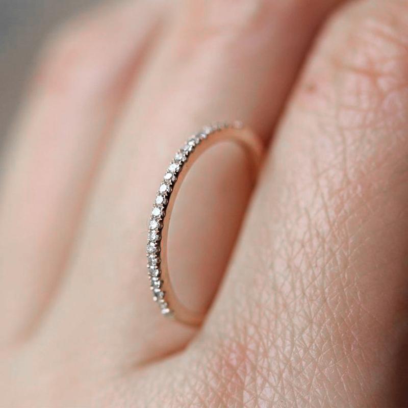 

Cluster Rings Love Cute Wedding Engagement For Women Micro Pave CZ Crystal Sliver Color Fashion Jewelry All Size R133, Golden;silver
