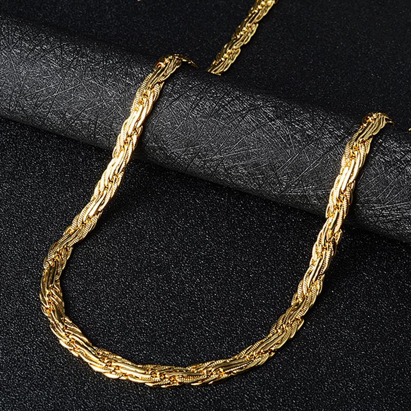 

Chains Jewelry Fashion Copper Necklace Women Classic High Quality For Daily Wear Gift Wedding Party, Silver