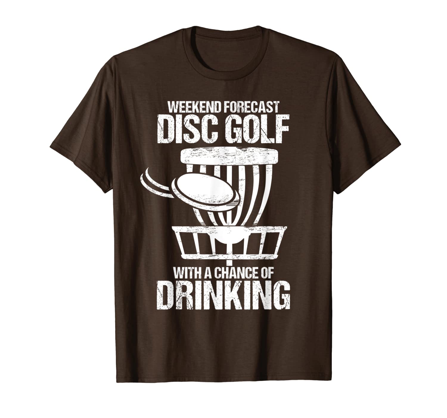 

Weekend Forecast Disc Golf Shirt I Funny Discgolf T-Shirt, Mainly pictures