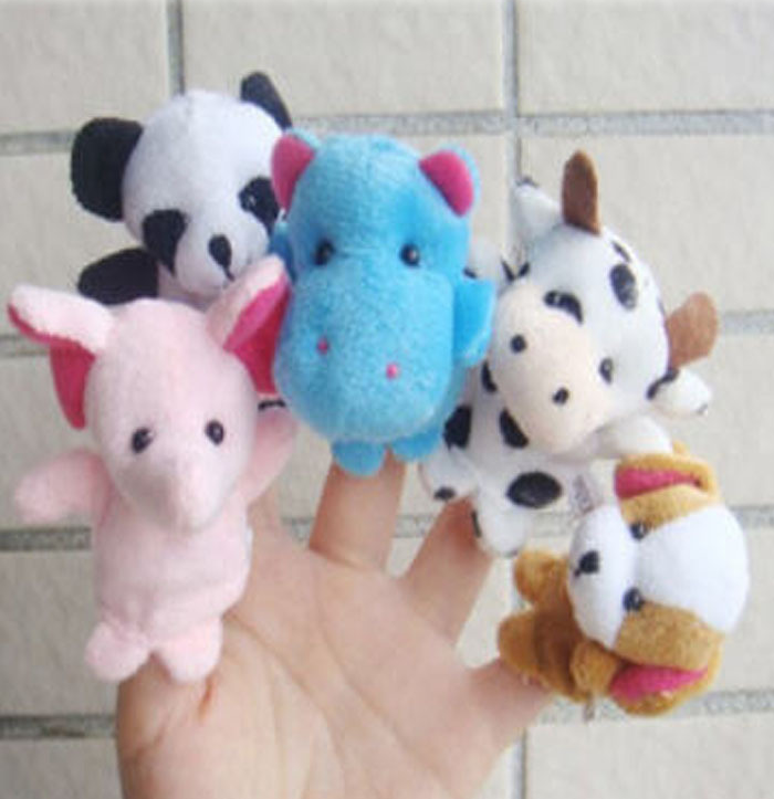 

10pcs/lot Baby Stuffed Plush Toy Finger Puppets Tell Story Animal Doll Hand Puppet Kids Toys Children Gift With 10 Animal ZHL8361