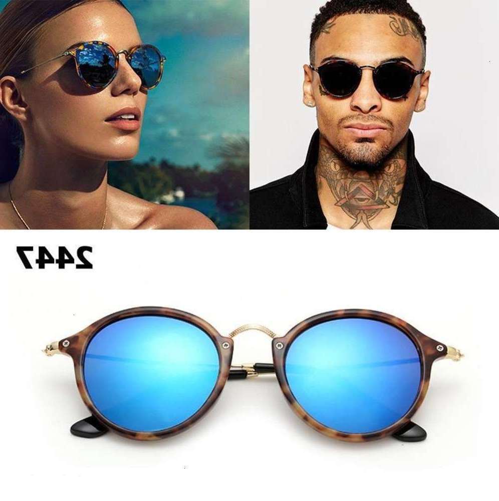 

New 2021 Fashion Classic Vinatge Round Style Sunglasses Men Women Brand Design Sun Glasses Oculos De Sol Gafas, Black