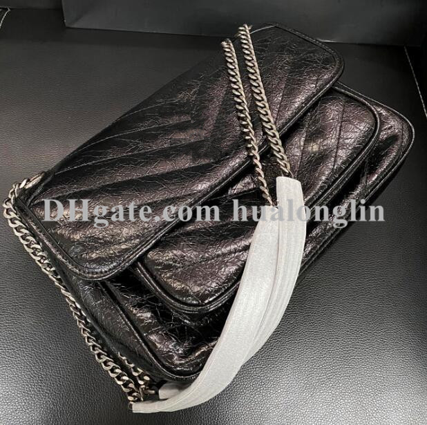 

Genuine Leather Woman Handbag Bag Women purse Quality Messenger Shoulder Cross body Fashion, 22cm