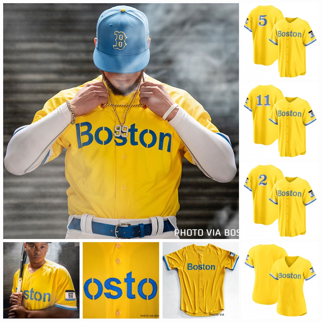 

Womens Enrique Hernandez Boston 2021 City Connect Jersey Xander Bogaerts David Ortiz Benintendi J.D. Martinez Wade Boggs Peraza Chris Sale, Blue;black