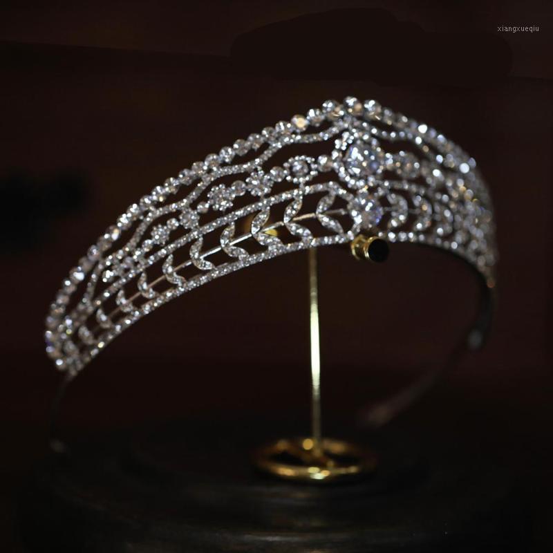 

Hair Clips & Barrettes FIDDY898 Wedding Tiaras Bridal Headpiece 2022 Bride Jewelry Tocado Novia Princess Pageant Engagement Queen Crowns, Golden;silver