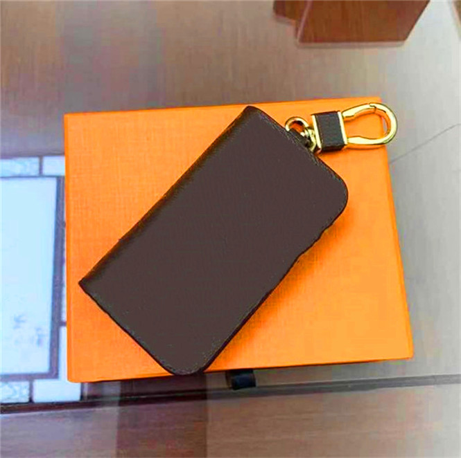 

Fashion key buckle purse car keychain handmade leather key chains man woman purse pendant accessories 7 colors for gift