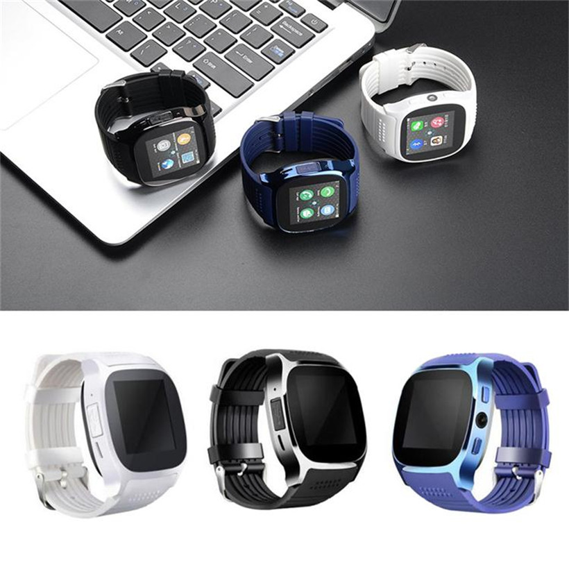 

Sports T8 Bluetooth Smart Watch Support SIM TF Card Wrist Band Bracelet Smartwatch with OLED Screen for Men Women