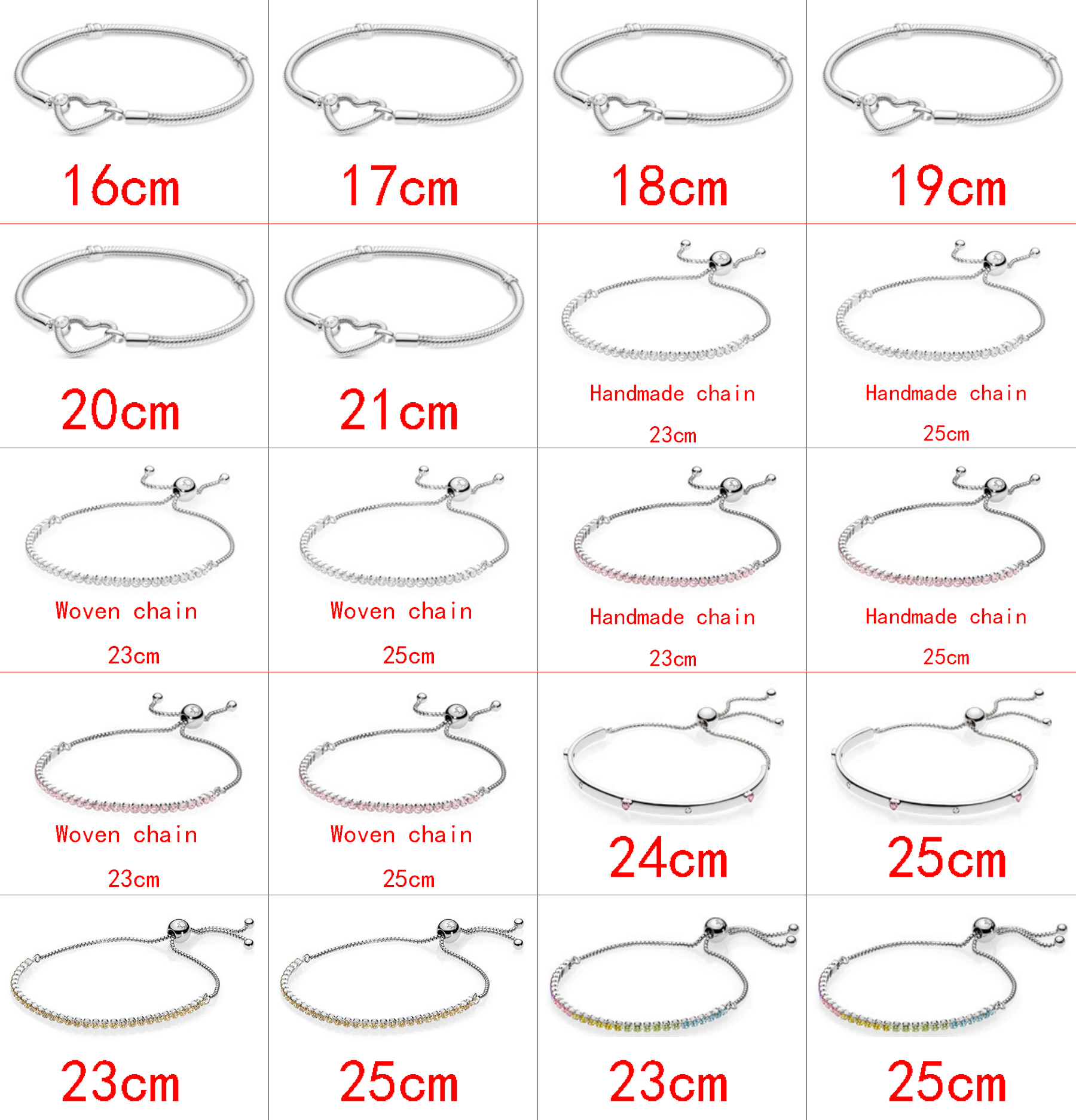 

2021 new style 925 sterling silver fashion classic DIY cartoon youth gorgeous trend creative basic chain bracelet jewelry factory direct sales