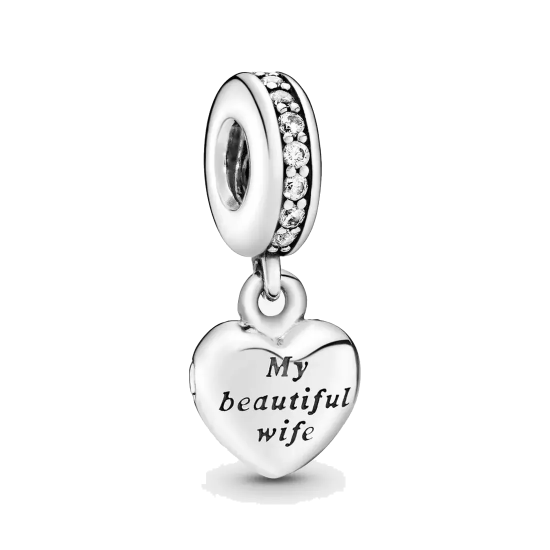 

Women Jewelry fit Pandora Charms Bead 925 Silver Love Bracelet My Beautiful Wife Dangle Slide Bracelets Beads Jewellery chain Charm Beaded, Bronze;silver