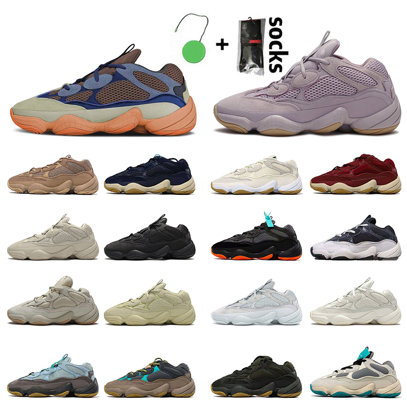 

2021 Men Womens 500 Running Shoes Top Quality Kanye Sneakers Trainers Utility Black Blush Bone White Runner Super Moon Yellow Enflame Soft Vision
