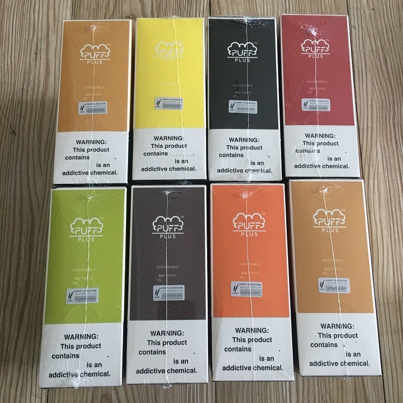 

Puff Bars plus 5% Disposables Vape Pods System Device E cigarette 3.2ml 550mAh Battery Puffbar pen Sticks Cartridge