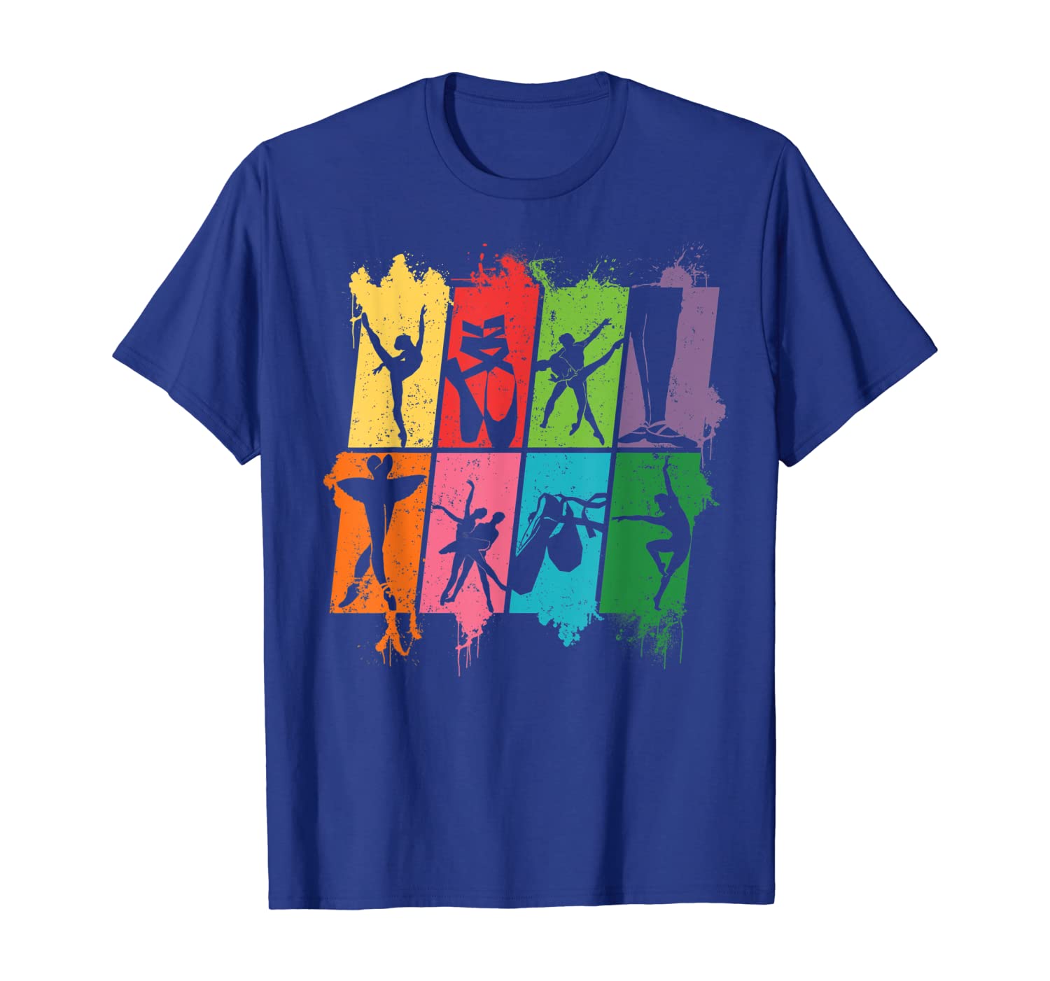 

ballerina gymnastics acrobatic dancing adorable t-shirt, White;black