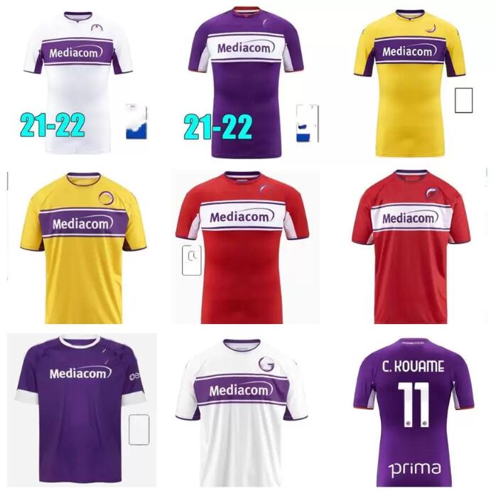 

Adult + Kids Kit 2021 2022 Fiorentina Soccer jerseys child boys sets Firenze 21 22 football Shirt BIRAGHI MILENKOVlC VLAHOVlC CASTROVILLI C.