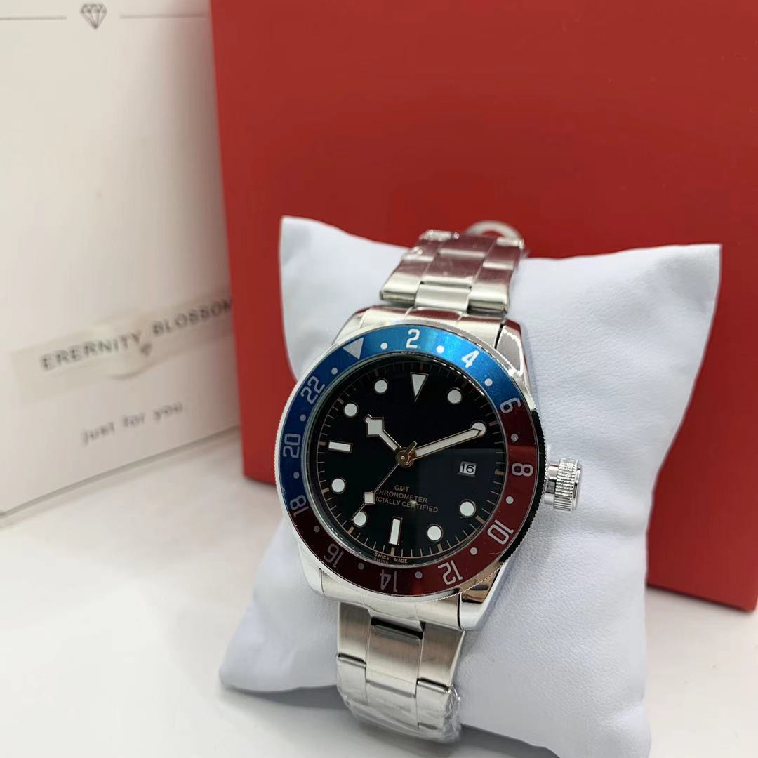 

2021 high quality luxury mens watches Three-needle working series 42mm Quartz watch Top Brand Wristwatches Round Steel belt Fashion Gift