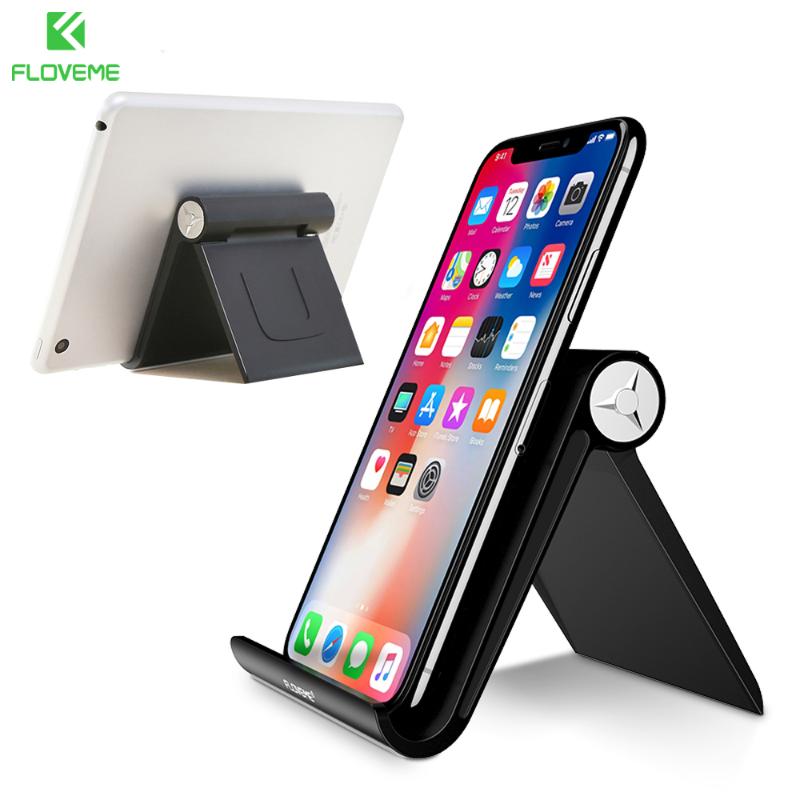 

Cell Phone Mounts & Holders FLOVEME Portable Mobile Holder Stand ABS Smartphone Support Desktop Tablet For Desk