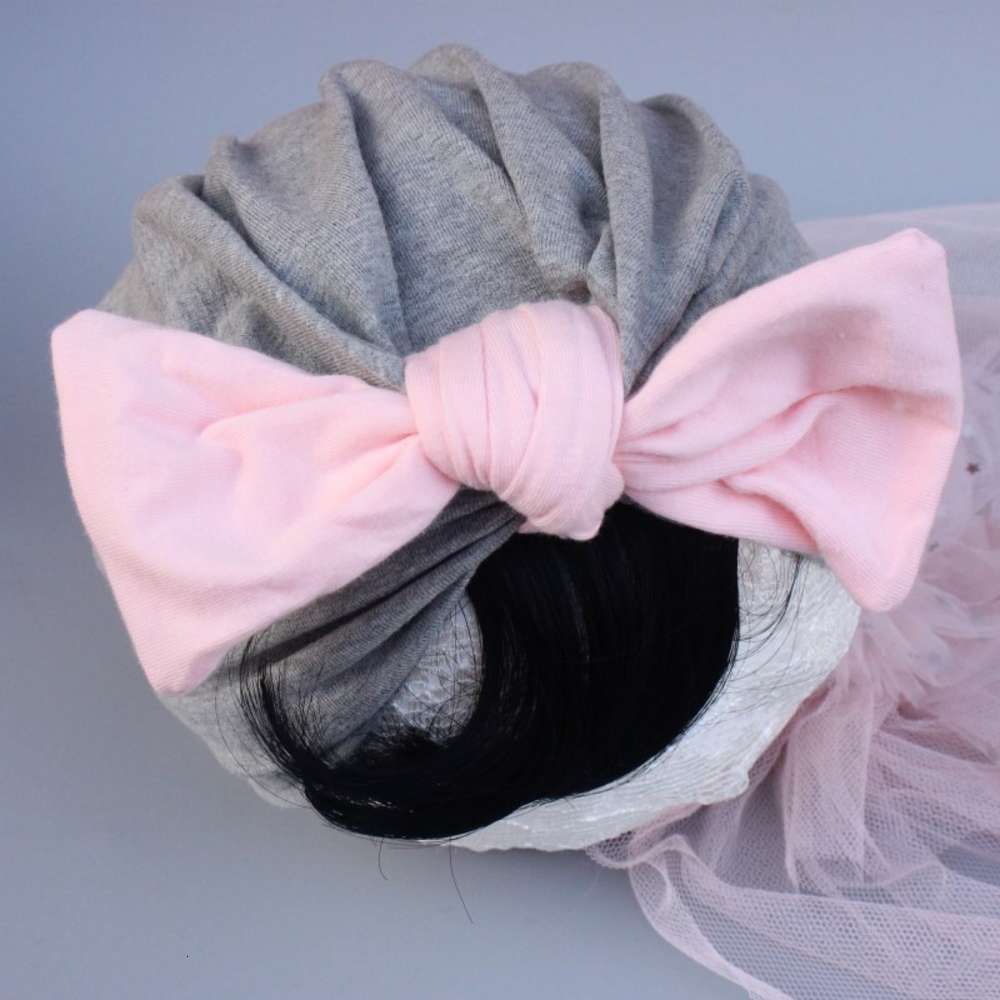 

Pink bow grey born baby cap girl outdoor condom children's wig, Yellow