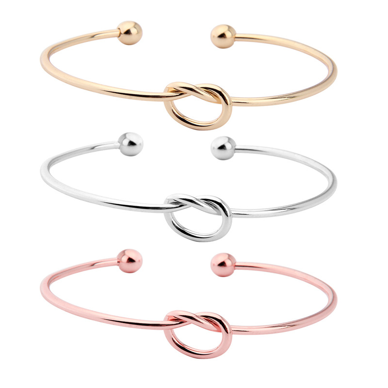 

girl Bracelet Simple Twist Cuff Open Bangles 3 colors Bridesmaid Adjustable Bangle For Women Party Wedding DIY Jewelry Christmas gift