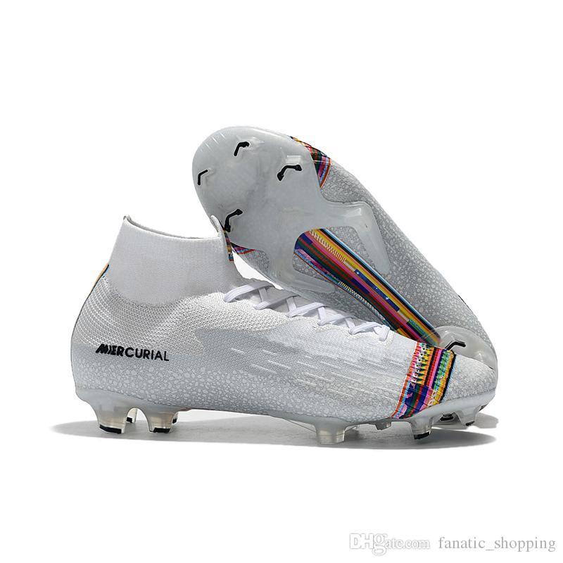 

Mercurial shoes Superfly VI 360 Elite FG KJ 6 XII 12 Soccer Cleats Mens Women sneakers, 16 39-45