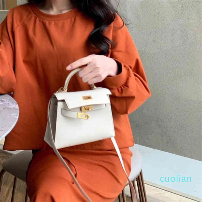 

Net Handbags Designer Herme Red Lady 2022 Fashion Leather Second Generation Kelys Autumn Mini Handbag Single Shoulder74861, Windbreaker grey (crocodile 19 inch)