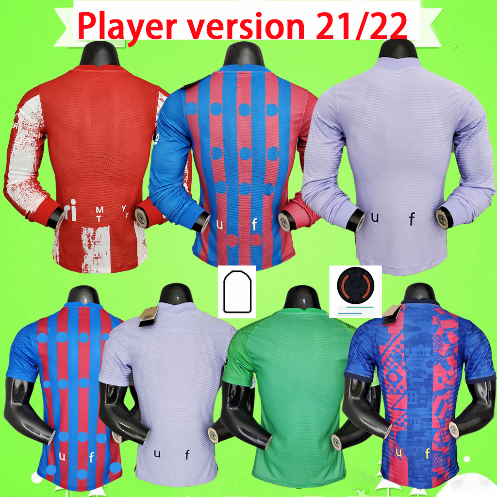 

Player version long sleeve short 2021 2022 soccer jerseys 21 22 MadrId football shirts uniform full S-2XL tops 999, 21/22 player version