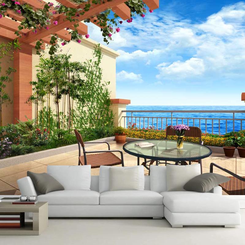 

Wallpapers Waterproof Silk Cloth Scenery Woods 3d Wall Stickers Po Home Decor Living Room Bedroom Decoration Accessories, As pic