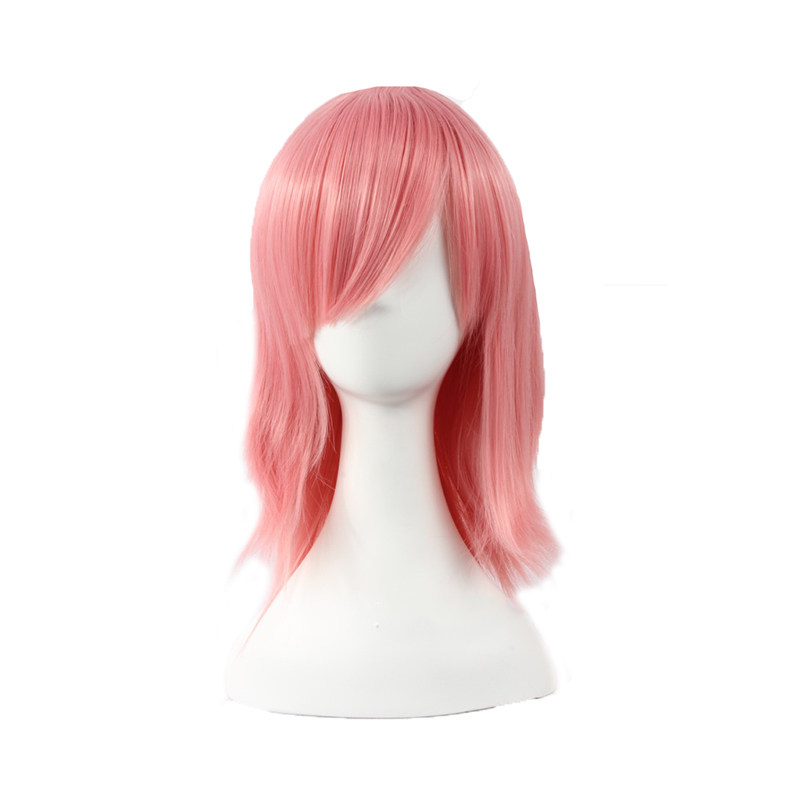 

Haruno Sakura Short Pink Styled Heat Resistant Synthetic Hair Cosplay Wig + Wig Cap, 002a