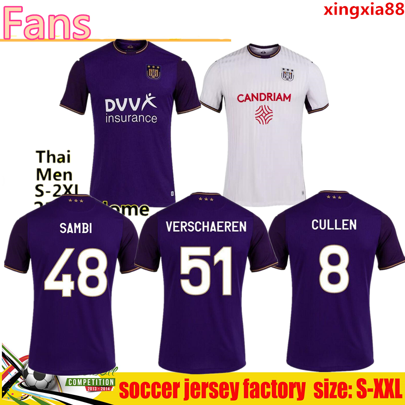 

21/22 RSC Anderlecht soccer jerseys VERSCHAEREN 2021 2022 RSCA TREBEL HOEDT CULLEN VERBRUGGEN Camiseta football shirt KOMPANY DELCROIX REFAELOV SAMBI PJACA jersey
