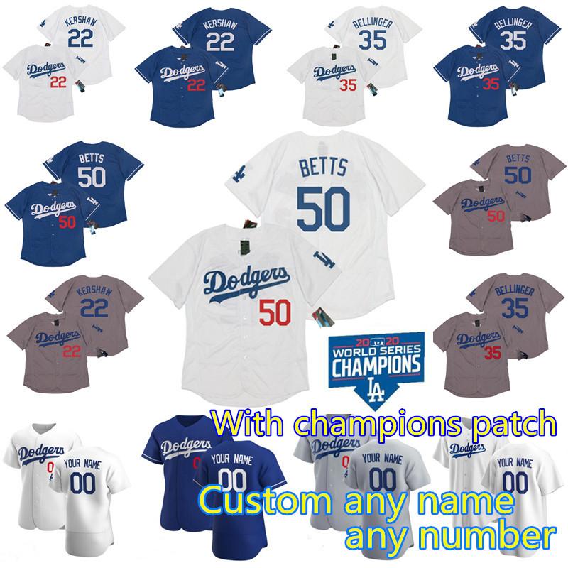 

2020 World Series Champions 50 Mookie Betts Dodgers Jersey Cody Bellinger Corey Seager Justin Turner Clayton Kershaw Walker Buehler Muncy, Black