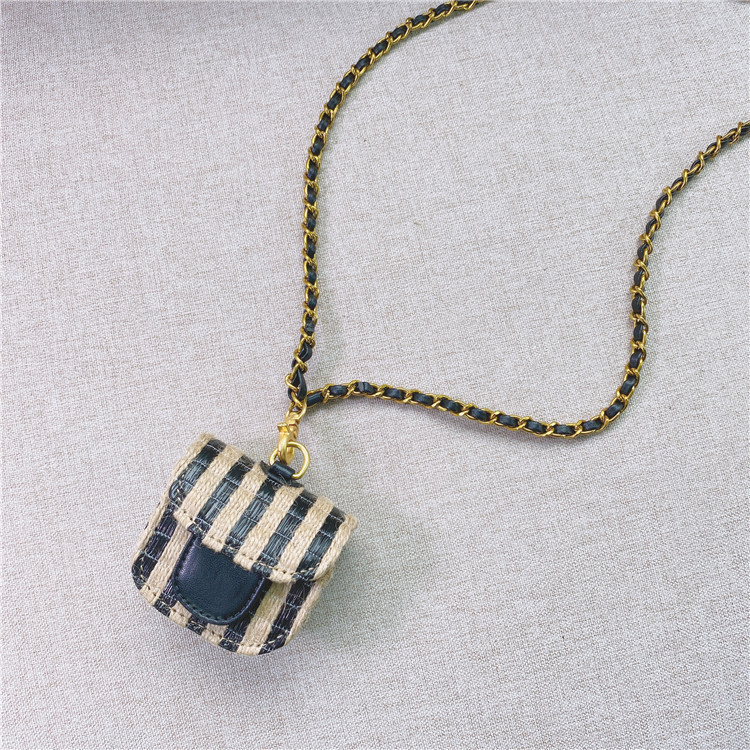 

telfar mini bags quilted leather louisbags_18 multi pochette felicie akend zhouzhoubao123 2021 net red same stripe straw earphone chain hang