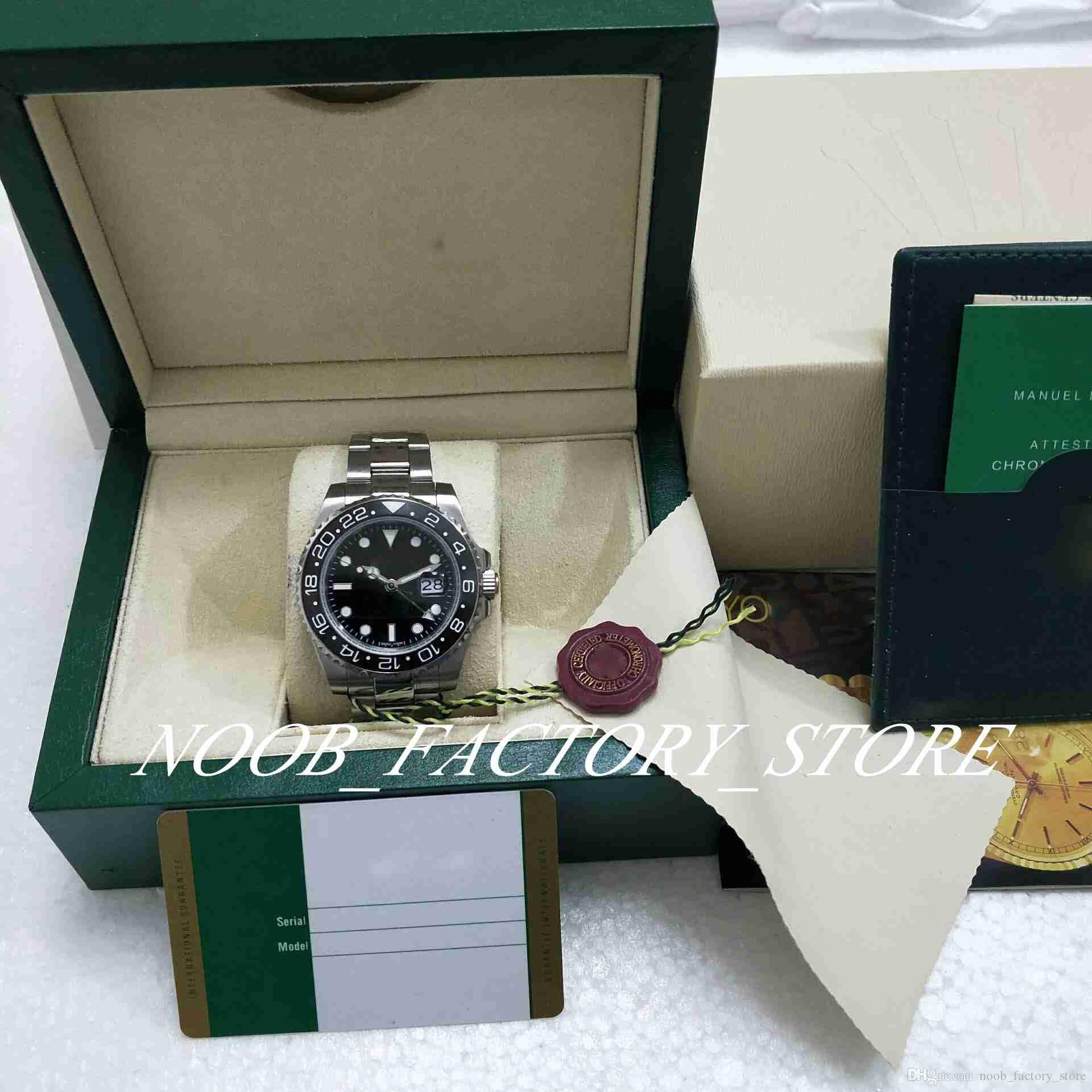 

2 style Luxury Best Quality Watch 40mm Blue Black Two-way rotation Ceramic bezel 2813 Automatic Movement Fashion diving Mens Watches original box, Slivery;brown