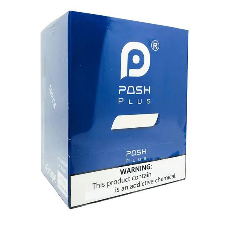 

Updated POSH PLUS 1500Puffs Disposable Device e cigarette Starter Kits Vape Pen Cartridges 9 Colors 5ml 650mAh Battery Vaporizer Empty Pods