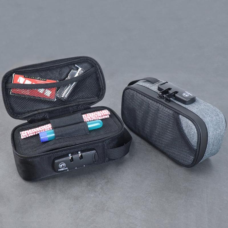 

Car Organizer XYHSUTENARKA Smell Proof Bag With Lock, Carbon Lined Odor Case Containers For Travel Stash Storage Charcoal