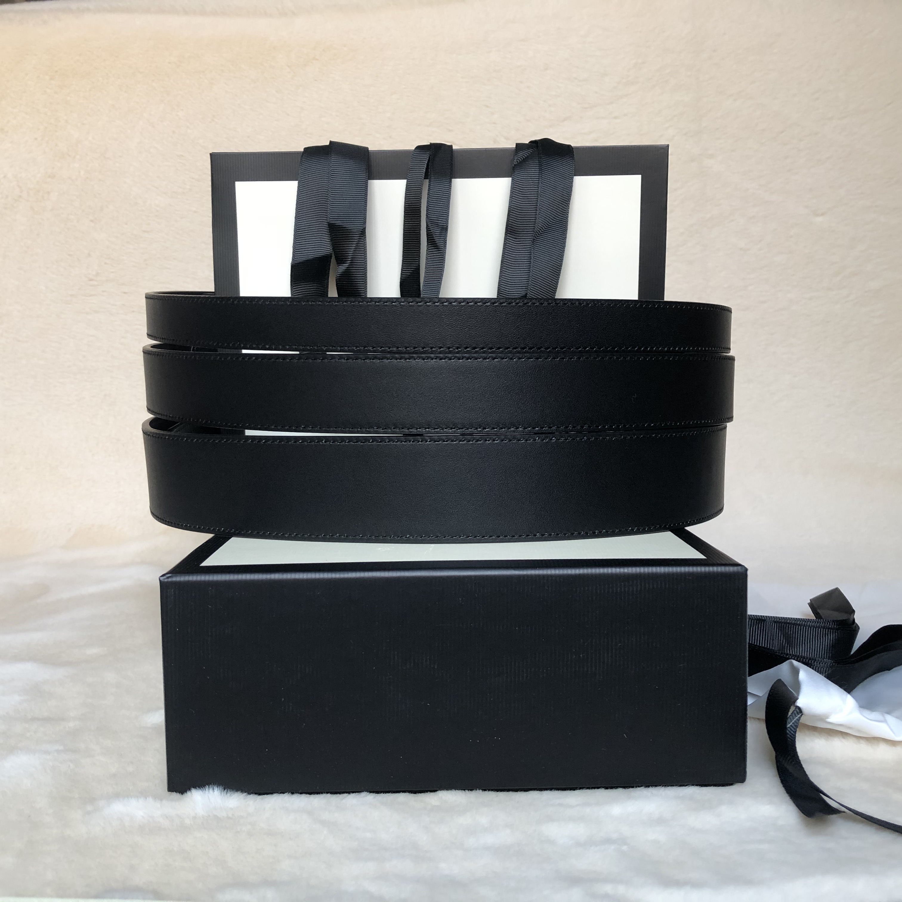 

Classic top quality 3 widths black genuine leather pearl buckle belt with box fashion 6 colors Women Designers Belts 168, Belt with white black box