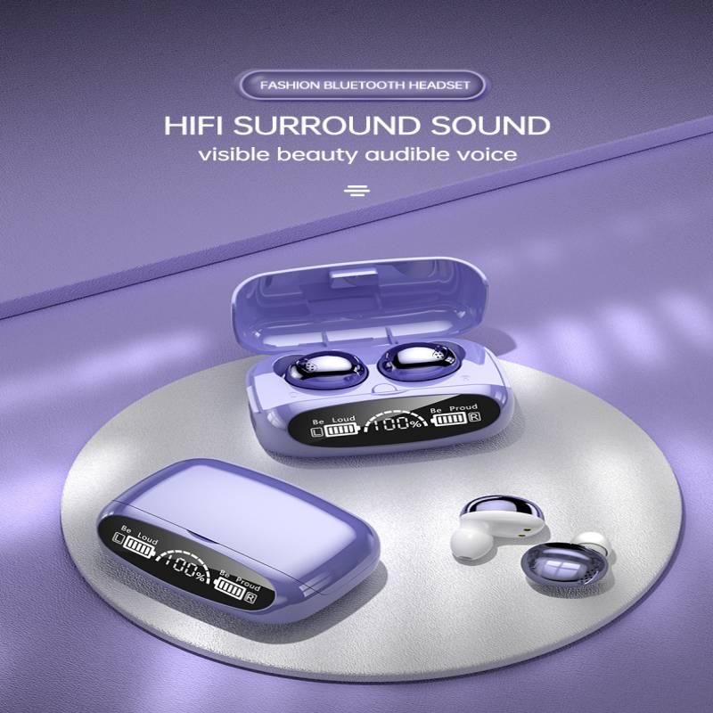 

Headphones & Earphones M32 Wireless Bluetooth HIFI Surround Sound LED Screen Display IPX7 Waterproof No Delay Electroplating Fashion Headset
