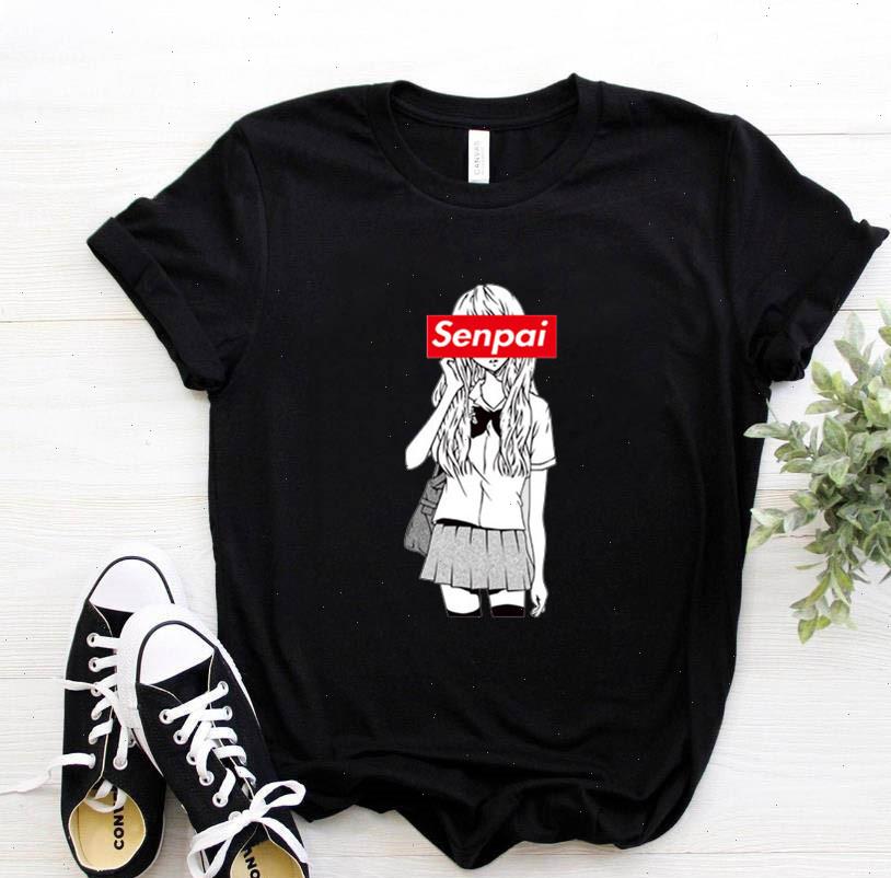 

Himiko Women Tops Cartoon Toga senpai female waifu boku no hero academia t shirt tee harajuku 90s Womens, White
