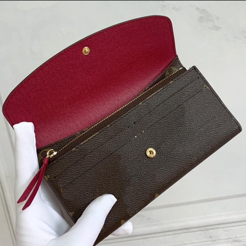 

Woman long wallet purse women Original Bag high quality fashion wallets 10, Classic flower brown + red