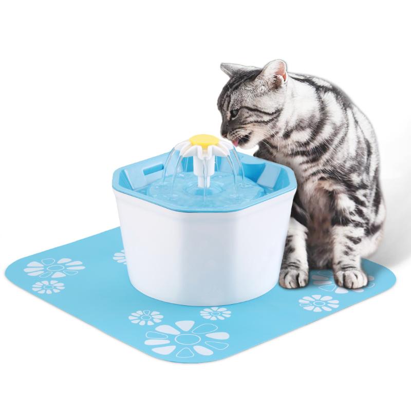 

Cat Bowls & Feeders 1.6L Automatic Pet Water Fountain Silent Drinking Electric Dispenser Feeder Bowl For Cats Dogs Multiple Pets With 1 Mat