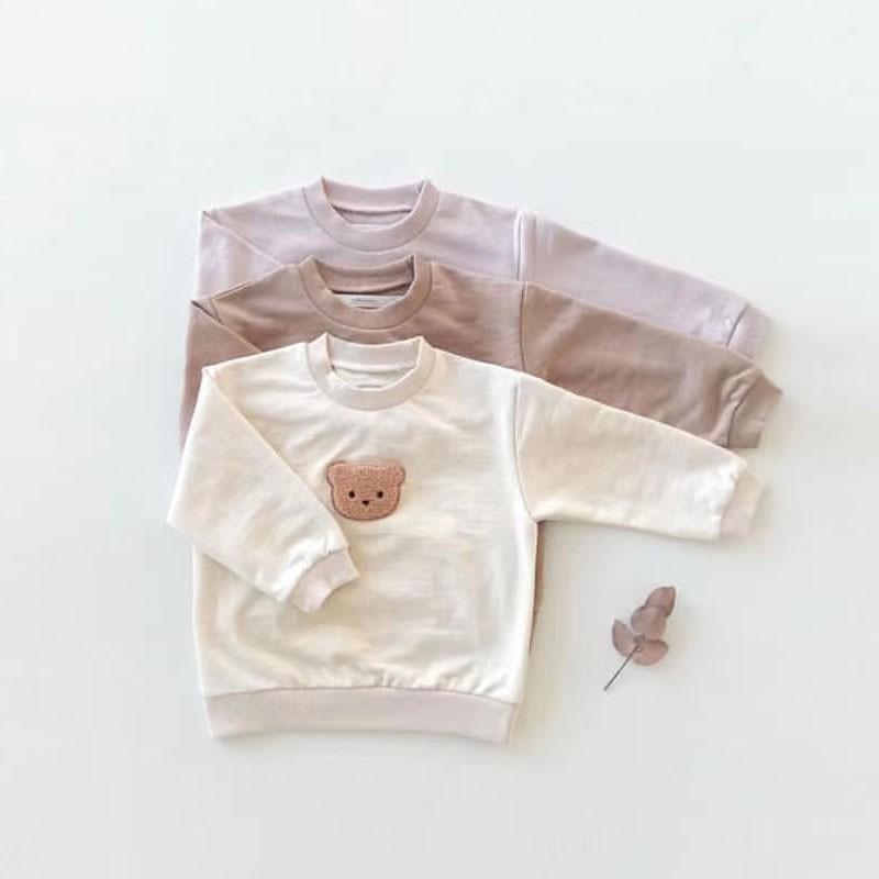 

Hoodies & Sweatshirts 2021 Autumn Arrivel Infant Baby Hoodie Tops Toddler Girls Bear Embroidery Boys Clothes Aged 9M-3T, Black