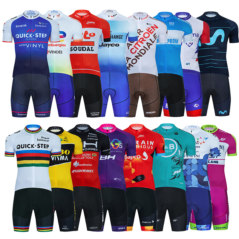 

2022 Cycling Team Jersey 20D Bike Shorts Set Ropa Ciclismo MenS MTB Summer Pro Bicycling Maillot Bottom Clothing, Only jersey