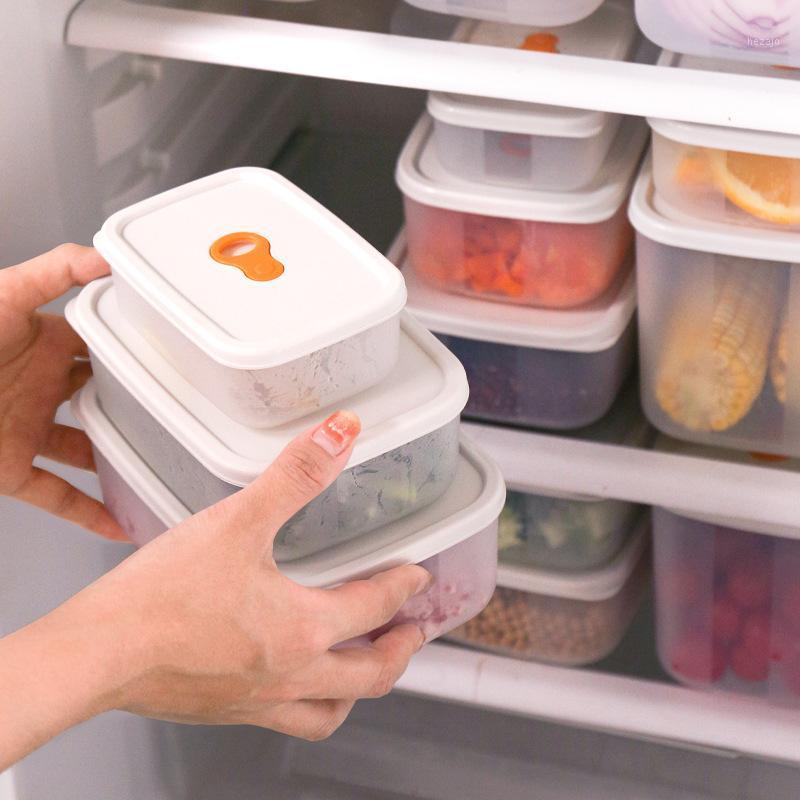 

Storage Bottles & Jars Transparent Food Container Plastic Kitchen Refrigerator Heated In Oven Multigrain Multi-Function Box Sealed