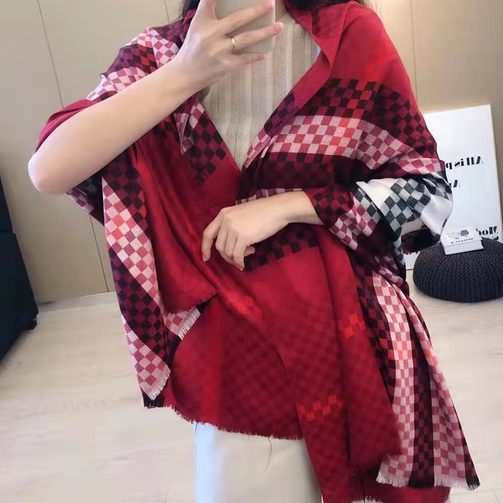 

Luxury 2021 Classic Scarf Designer British Plaid Cotton Ladies High Quality Cashmere Scarves For Autumn And Winter Shawl Dual-use
