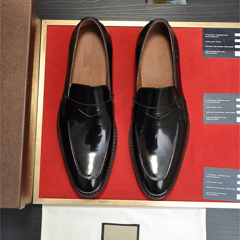 

Italian DRESS SHOES MEN Wedding Party SHOES High Quality Casual Loafer Male DESIGNER Flat SHOES Plus SIZE 38-45, Shoelace