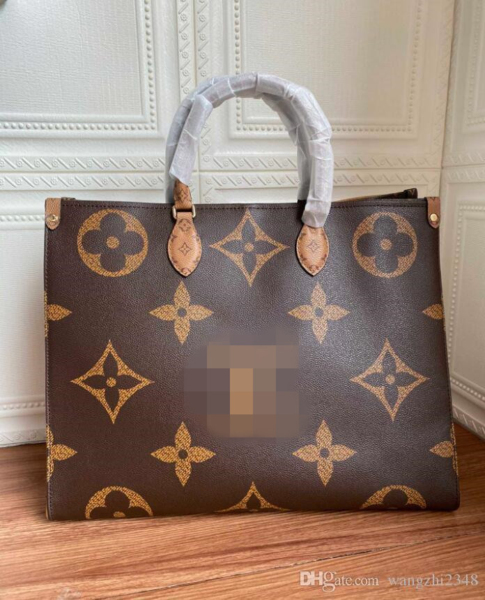 

LVLOUIS Handbags VITTON ONTHEGO 2021 Designers Handbags Shoulder Bag Luxurys Purses Luxury Clutch Women Leather Tote Ladies Cross body, Black;white